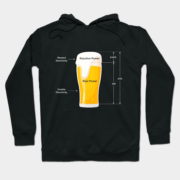 Beer Electricity Hoodie by Printadorable